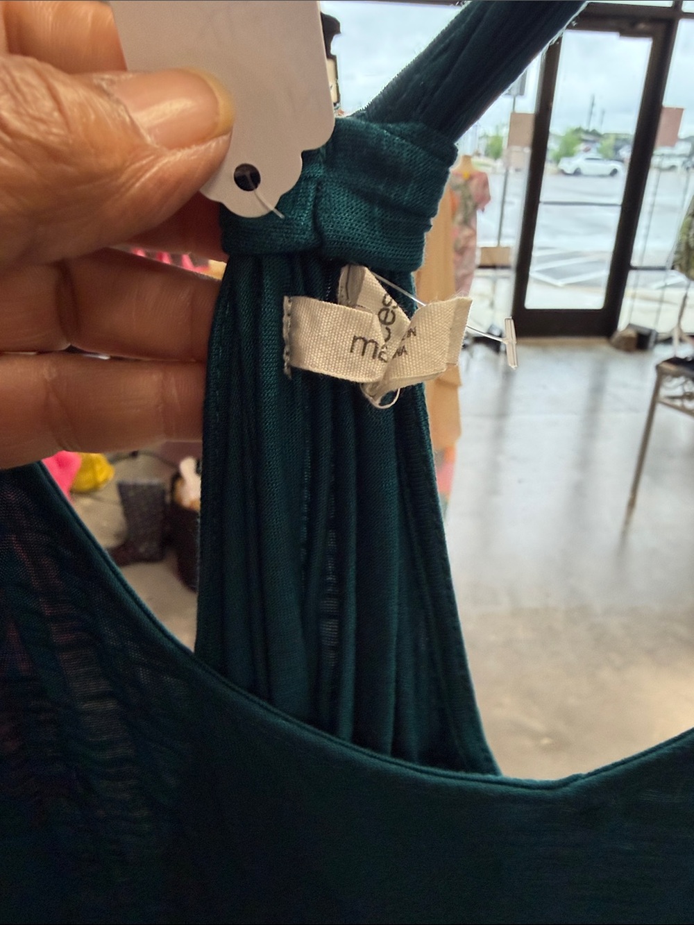 Maurices Teal Knotted Strap Tank - Picture 2 of 3